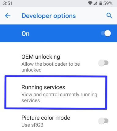 Kako provjeriti upotrebu RAM-a u Androidu Oreo 8, 8.1