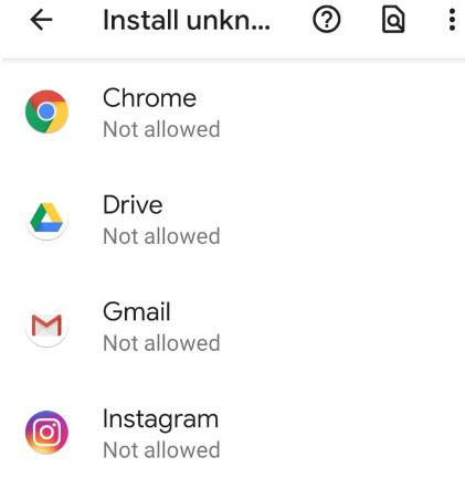 Dopustite instaliranje iz nepoznatih izvora Android 9