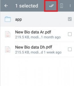 izbriši više datoteka iz dropboxa na androidu