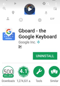 Deinstalirajte Gboard aplikaciju Google tipkovnica