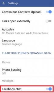 Kako isključiti facebook chat android mobitel i tablet