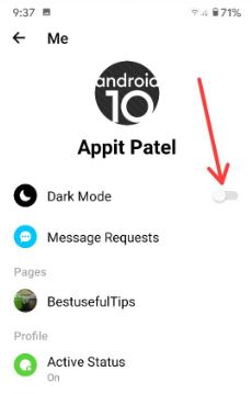 Omogućite tamni način rada u aplikaciji Facebook Messenger Android