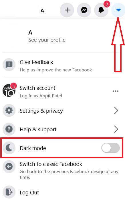 Kako uključiti Facebook Dark Mode na računalu ili prijenosnom računalu