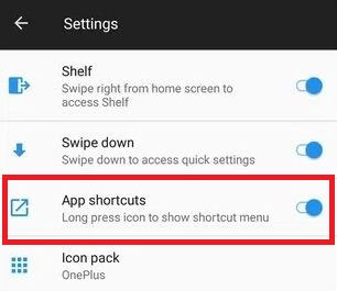 Kako onemogućiti prečace do aplikacija na OnePlus 5
